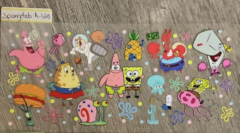 Spongebob - 16 oz UV DTF Wraps