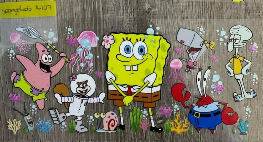 Spongebob - 16 oz UV DTF Wraps