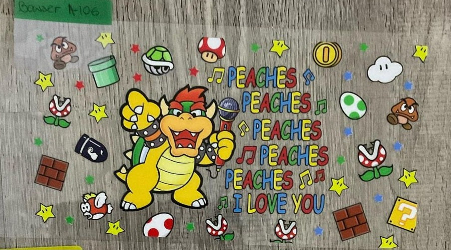 Bowser- 16 oz uv dtf wraps