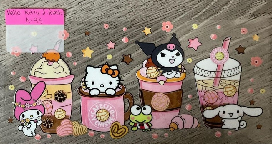 A45 Hello Kitty - 16 oz UV DTF Wraps