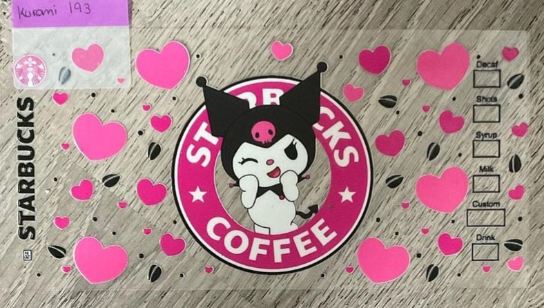 kuromi - 16 oz UV DTF Wraps