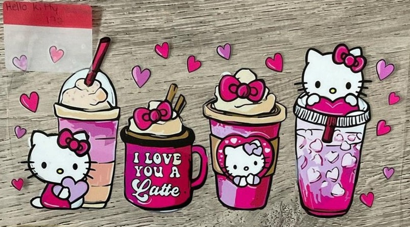 Hello kitty - 16 oz UV DTF Wraps