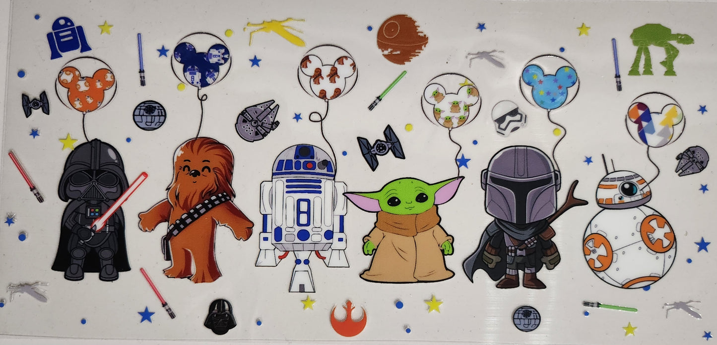 Star Wars - 16 oz UV DTF Wraps