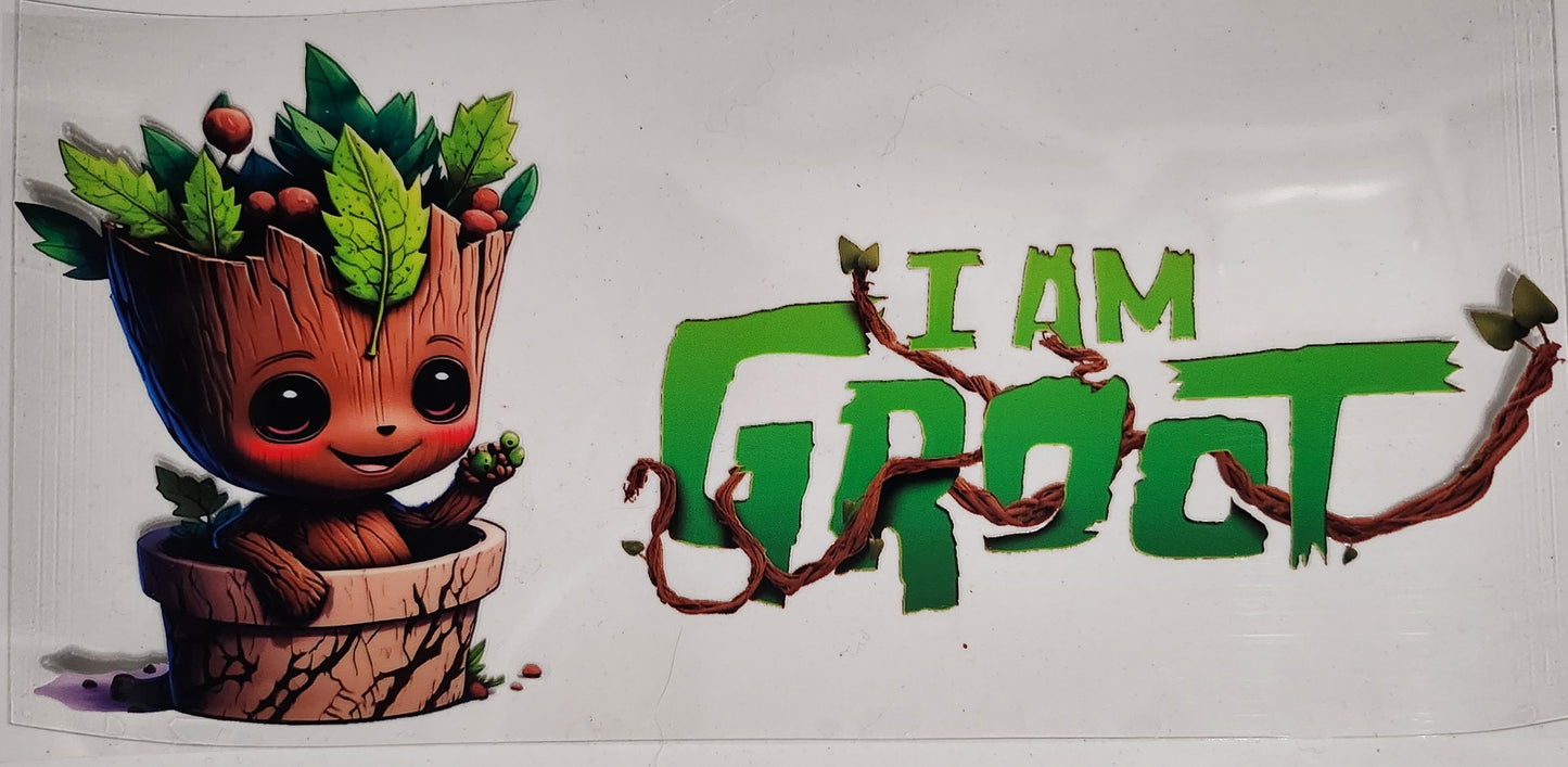 Groot - 16 oz UV DTF Wraps.