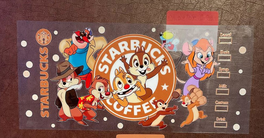 Chip and dale - 16 oz UV DTF Wraps