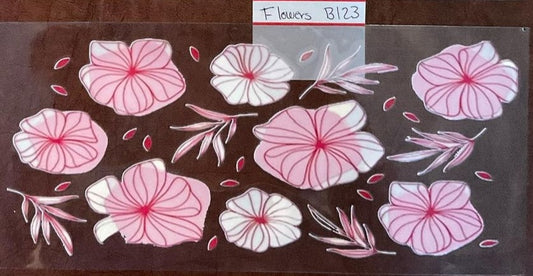 Flowers - 16 oz UV DTF Wraps