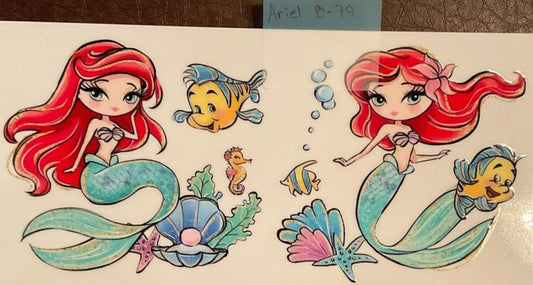 Little Mermaid - 16 oz UV DTF Wraps