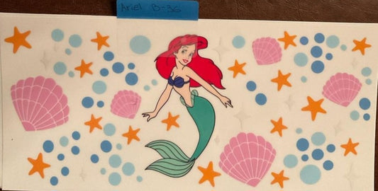 Little Mermaid - 16 oz UV DTF Wraps