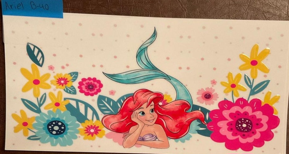 Little Mermaid - 16 oz UV DTF WRAPS