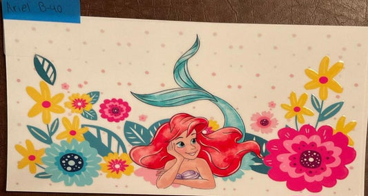 Little Mermaid - 16 oz UV DTF WRAPS