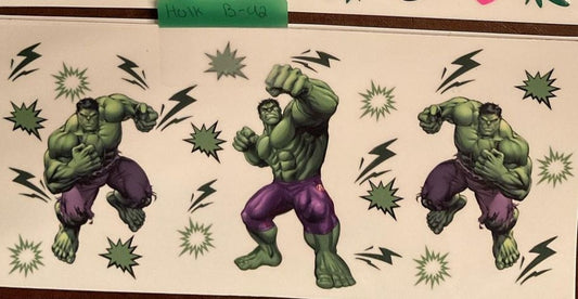Hulk - 16 oz UV DTF Wraps