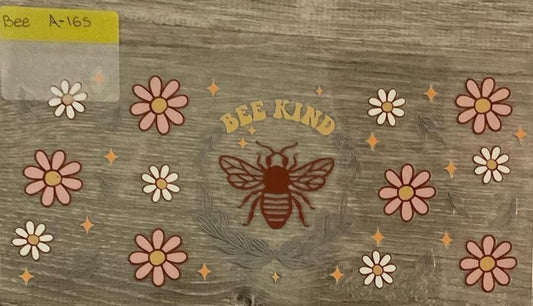 BEE KIND - 16 oz UV DTF Wraps