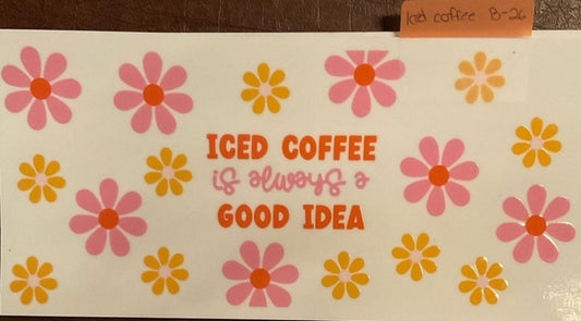 Coffe - 16 oz UV DTF Wraps