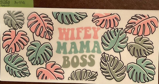 Boss - 16 oz UV DTF Wraps