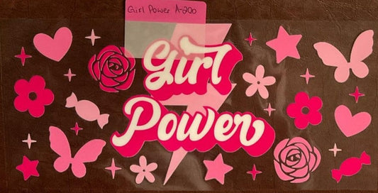 Girl Power - 16 oz UV DTF Wraps
