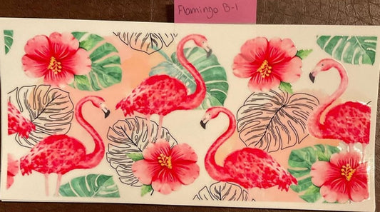FLAMINGOS - 16 OZ UVDTF Wraps