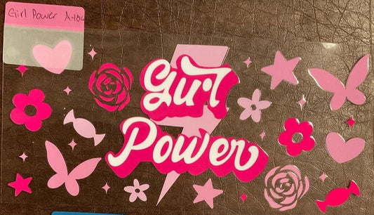 Girl power- 16 oz uv dtf wraps