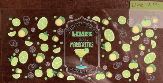 Limes- 16 oz UV DTF Wraps