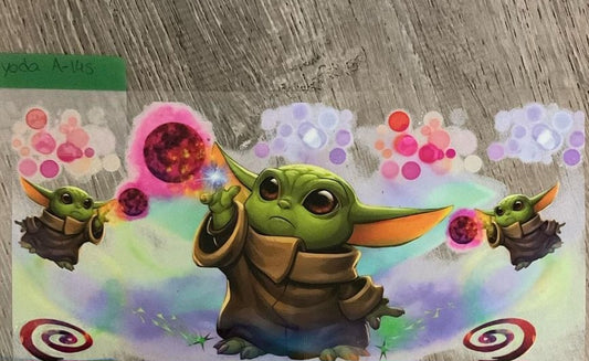 Yoda - 16 oz UV DTF Wraps