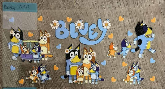 Bluey - 16 oz UV DTF Wraps