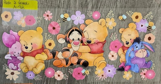Winnie the Pooh - 16 oz UV DTF Wraps