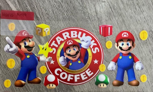 Mario - 16 oz UV DTF Wraps