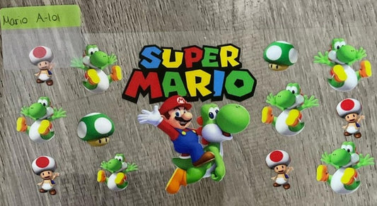 Mario - 16 oz UV DTF Wraps
