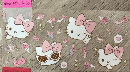 Hello Kitty - 16 oz UV DTF Wraps
