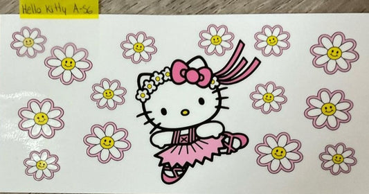 Hello Kitty - 16 oz UV DTF Wraps