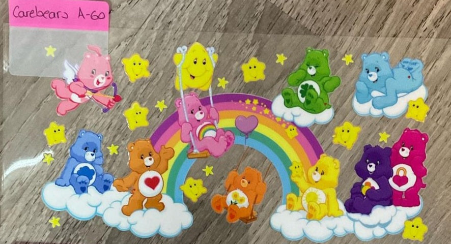 care bears - 16 oz UV DTF Wraps