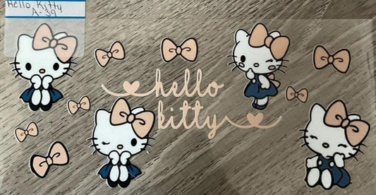 Hello Kitty - 16 oz UV DTF Wraps