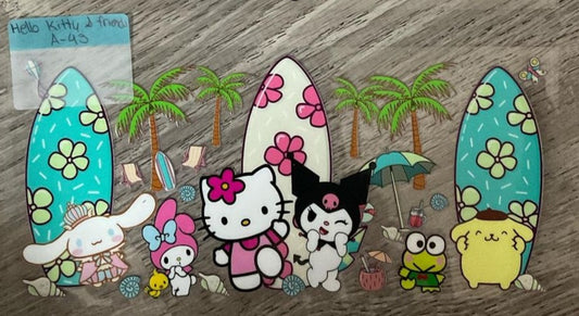 Hello Kitty - 16 oz UV DTF Wraps