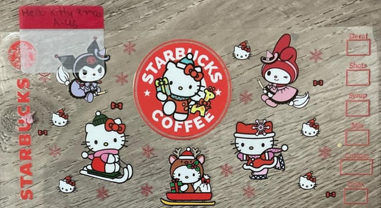 Hello Kitty - 16 oz UV DTF wraps