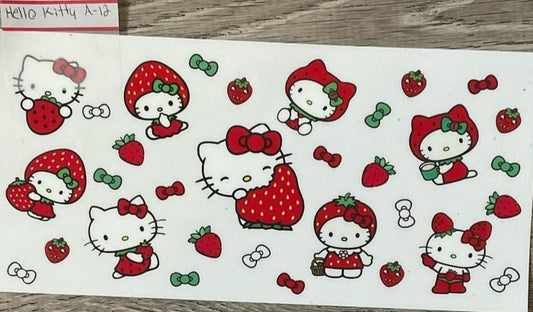 Hello kitty - 16 oz UV DTF Wraps