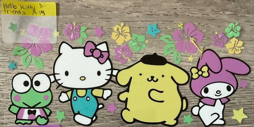 Hello kitty - 16 oz UV DTF Wraps
