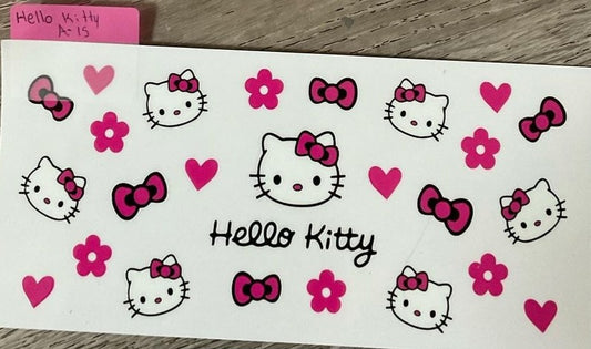 Hello kitty - 16 oz UV DTF Wraps