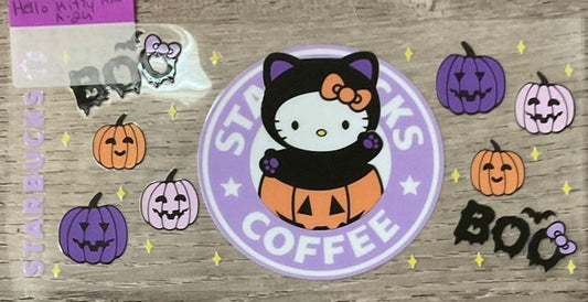 Hello kitty - 16 oz uv dtf wraps