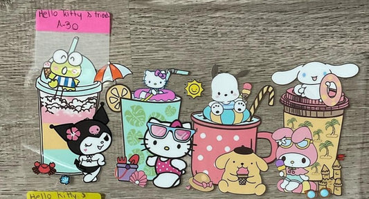 Hello kitty - 16 oz UV DTF Wraps