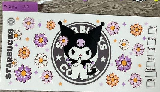 Kuromi - 16 oz UV DTF Wraps