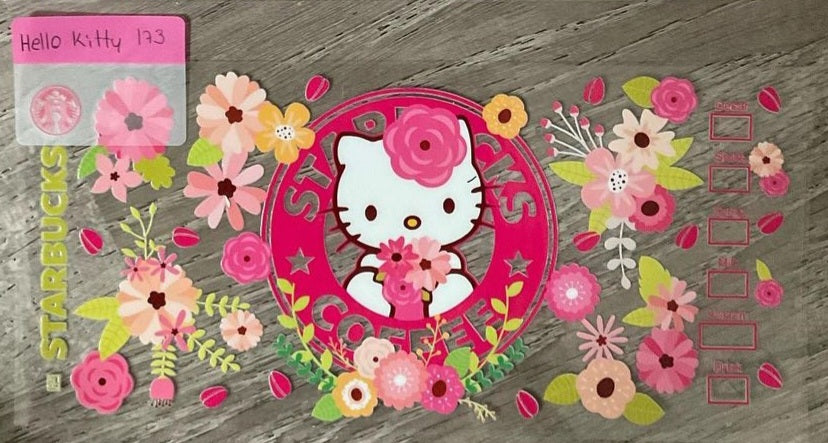 Hello kitty - 16 oz UV DTF Wraps
