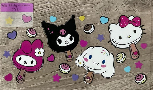Hello kitty -- 16 oz UV DTF Wraps